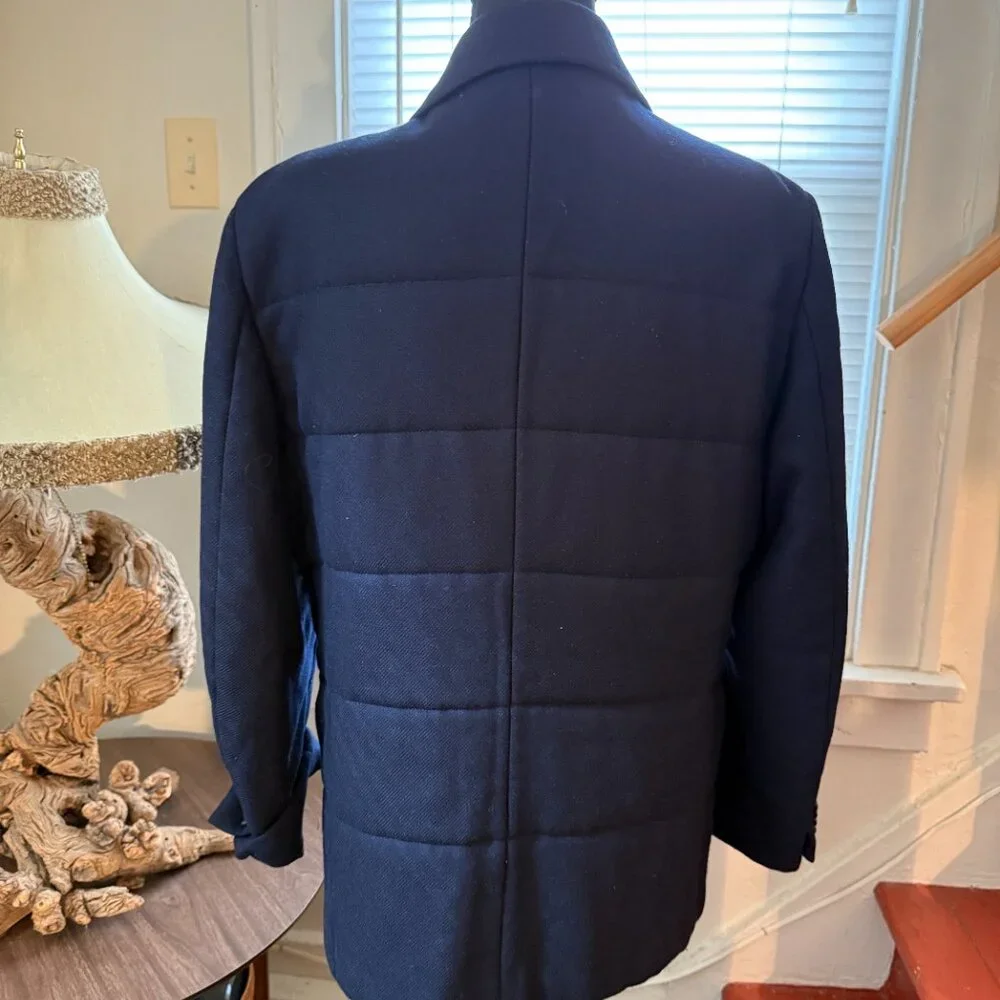 boggi milano padded cashmere wool blazer 36/38 (italian 48) blokecore puffer